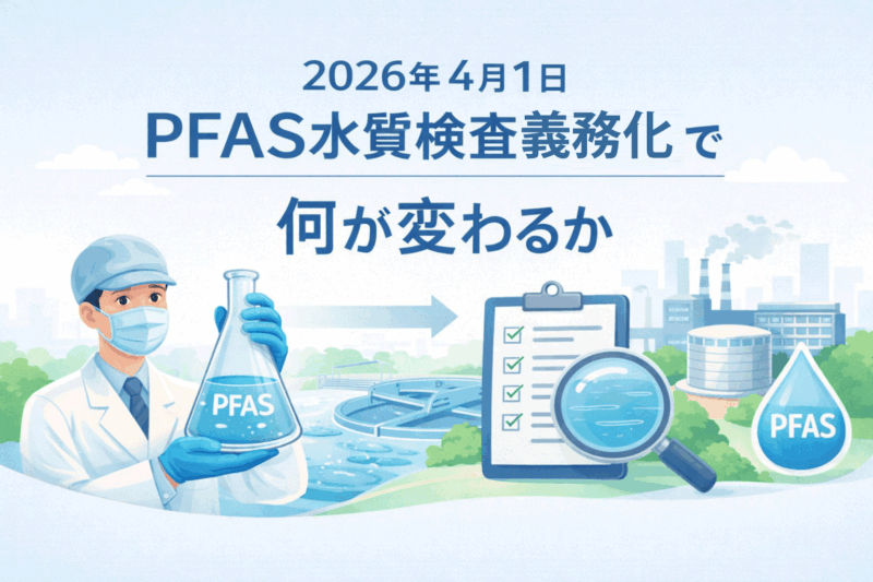 2026年4月1日 PFAS水質検査 義務化で 何が変わるか