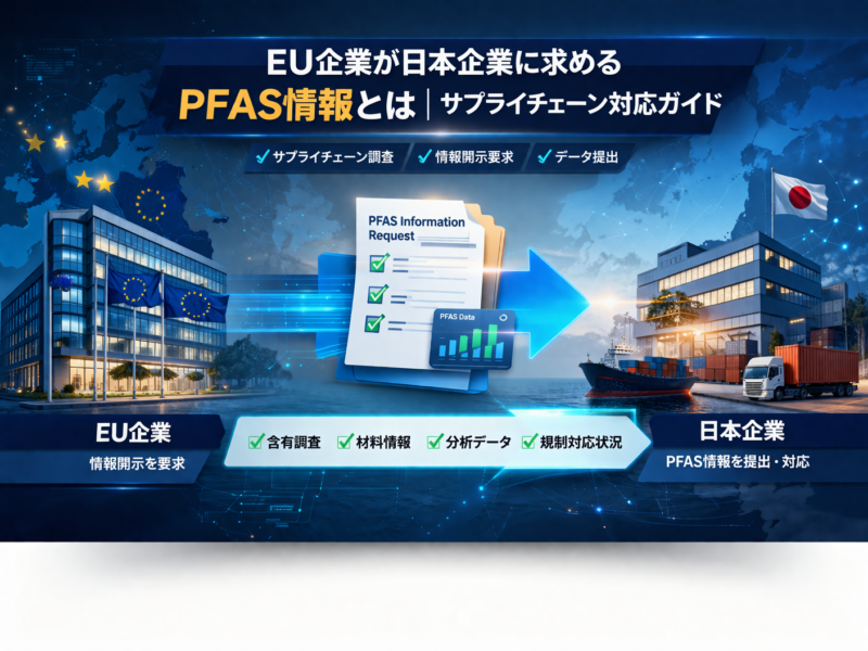 EU企業が日本企業に求めるPFAS情報とは｜サプライチェーン対応ガイド