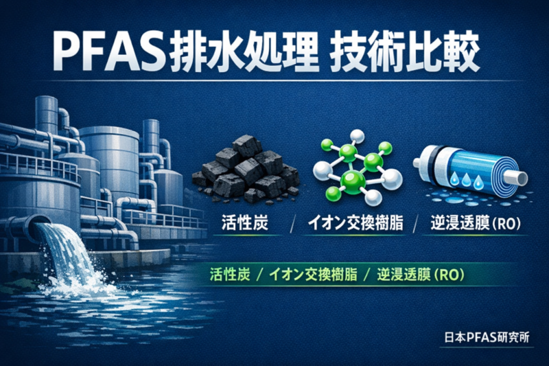 PFAS排水処理の技術比較：活性炭・イオン交換樹脂・膜処理の選び方【技術者向け】