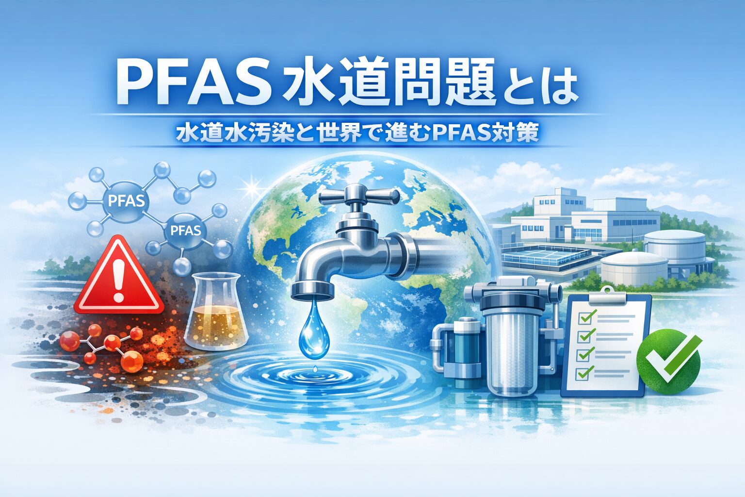 PFAS水道問題とは｜水道水汚染と世界で進むPFAS対策