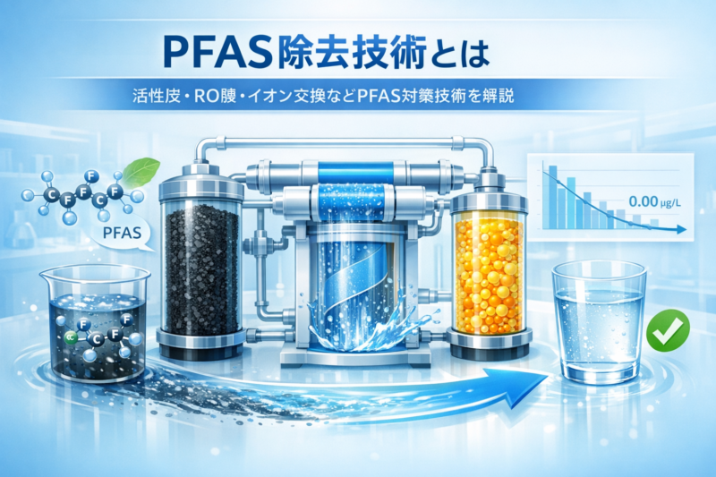PFAS除去技術とは｜活性炭・RO膜・イオン交換などPFAS対策技術を解説