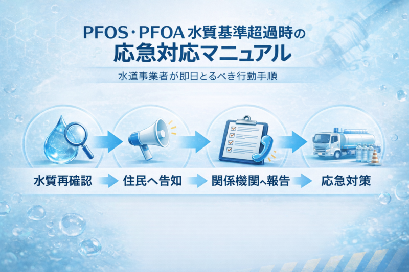 PFOS・PFOA水質基準超過時の応急対応マニュアル｜水道事業者が即日とるべき行動手順