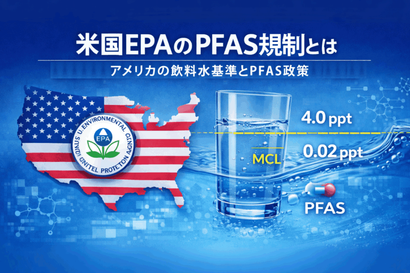 米国EPA「PFAS飲料水規制4ng/L」とは何か？設定の背景・内容・日本への影響を完全解説