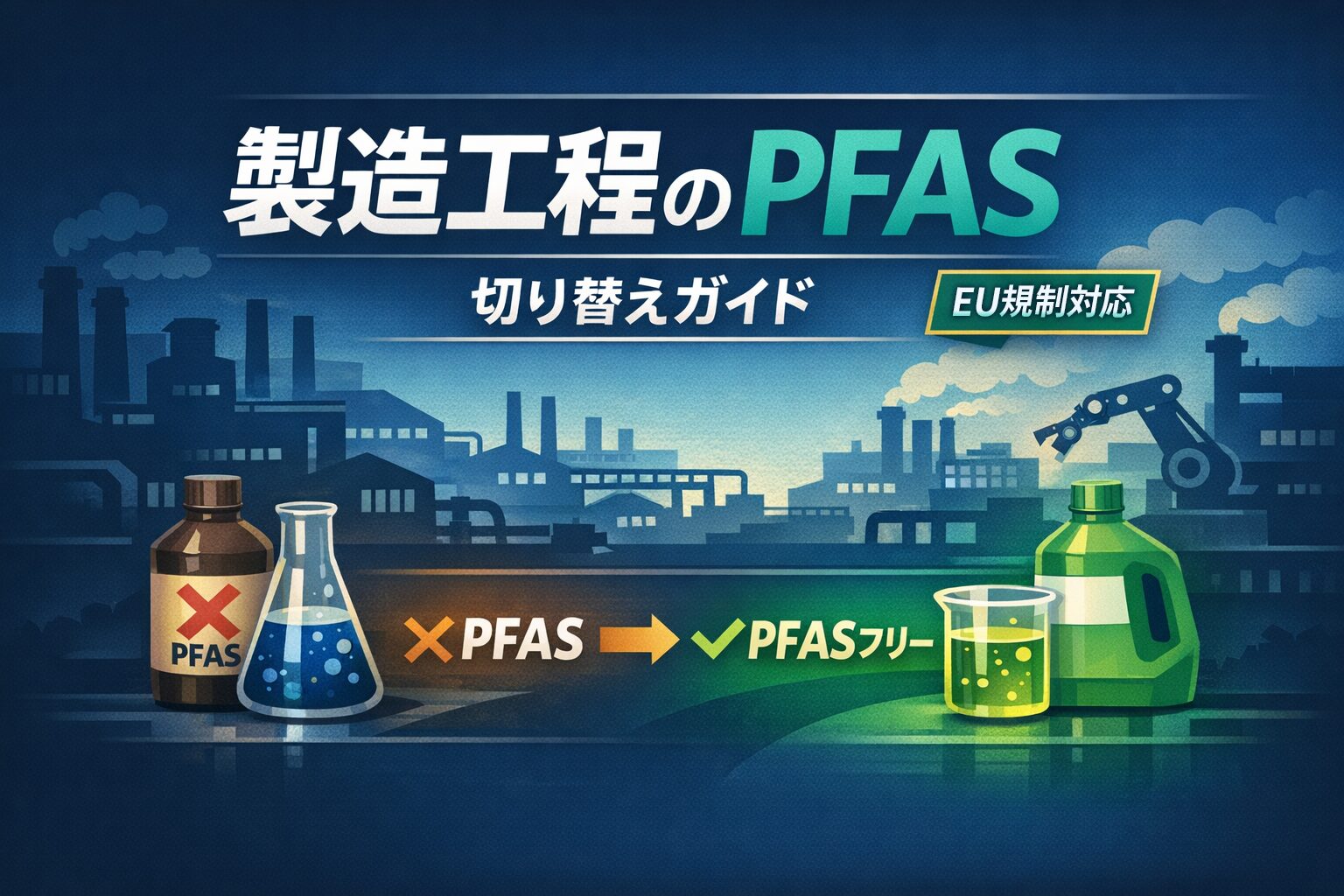 製造工程のPFAS、どこから始めればいい？｜代替洗浄剤への切り替えガイド