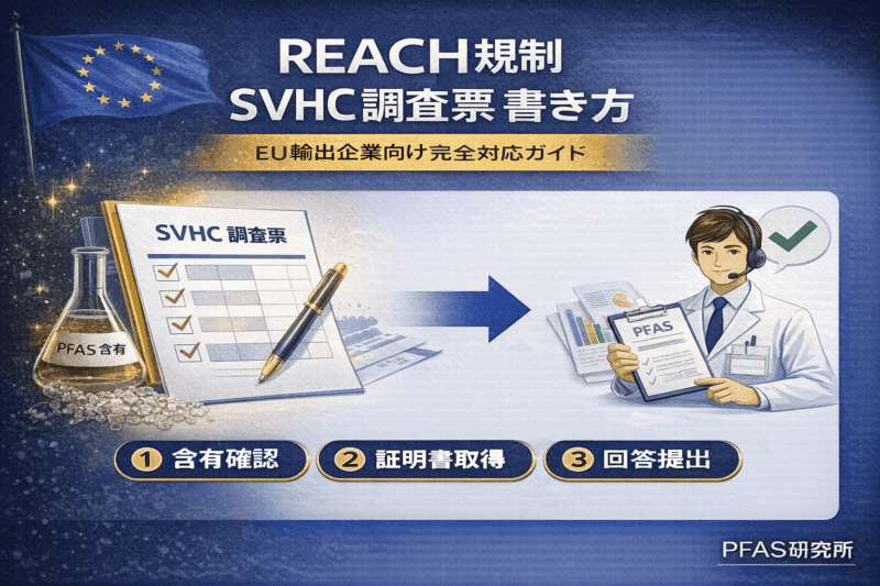 REACH規制のSVHC調査票の書き方【製造業向け】｜回答を求められたときの完全対応ガイド