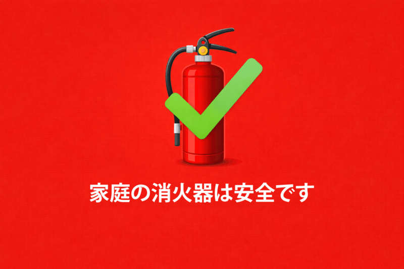 家庭の消火器にPFOS・PFOAは入っている？消火器の種類と安全確認の方法