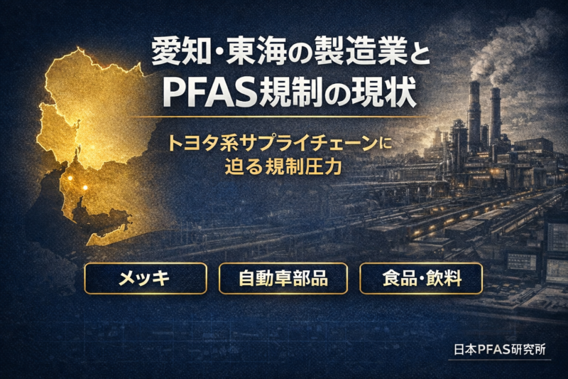 愛知・東海の製造業とPFAS規制の現状｜トヨタ系サプライチェーンに迫る規制圧力