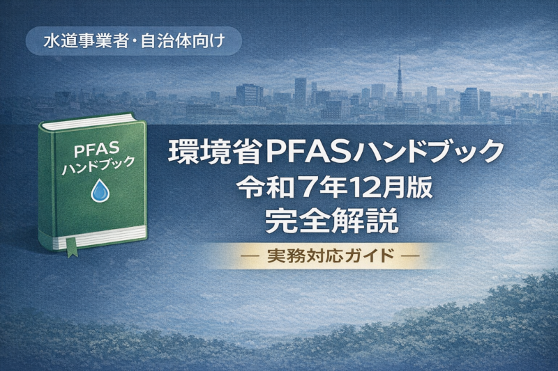 【水道事業者・自治体向け】環境省PFASハンドブック（令和7年12月版）完全解説｜実務対応ガイド
