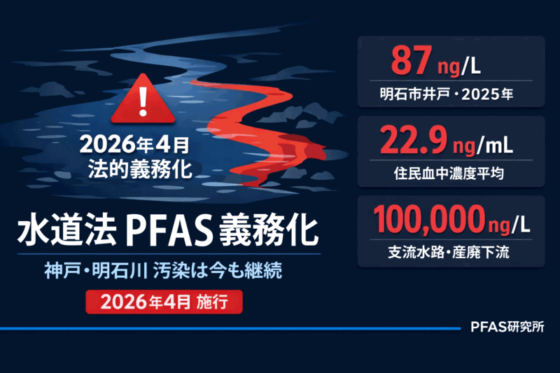 水道法PFAS義務化と神戸・明石川の現状【2026年最新】