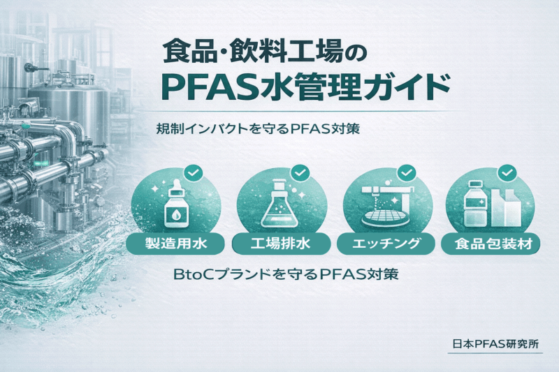 食品・飲料工場のPFAS水管理ガイド｜工場用水・排水・包装材のリスクと対策