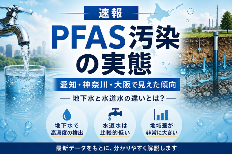 【速報】PFAS汚染の実態｜愛知・神奈川・大阪の自治体データから見えた傾向と今後の対応