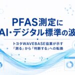PFAS測定は 測るから 判断するへ - PFAS Solutions+|PFAS規制・検査・改善対策の専門支援サイト PFAS測定にAI・デジタル標準の波|トヨタWAVEBASE協業を解説