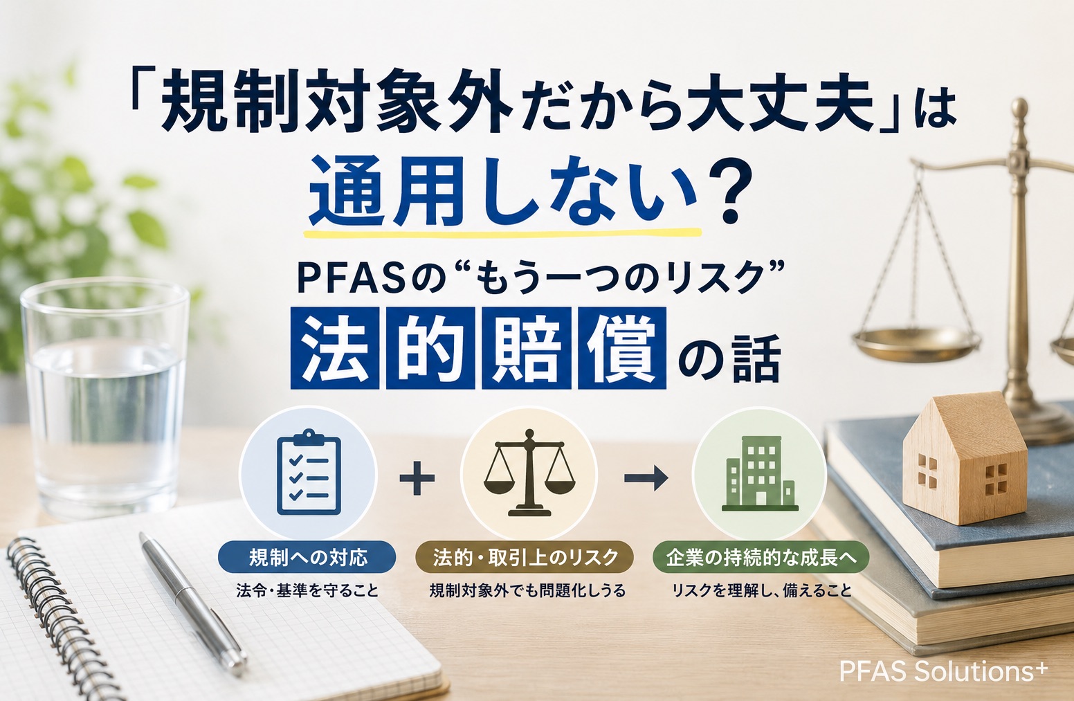 「規制対象外だから大丈夫」は通用しない?——PFASの”もう一つのリスク”、法的賠償の話
