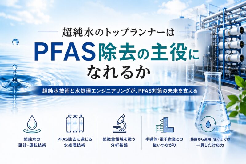 野村マイクロ・サイエンス｜超純水のトップランナーはPFAS除去の主役になれるか